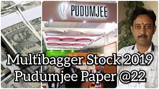 मल्टीबैगर स्टोक 2019 के लिये Multibagger Stock for 2019 Pudumjee Paper Products Limited  2215 [upl. by Aizahs150]