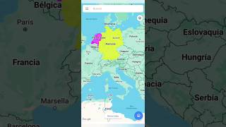 Países Bajos vs Alemania Comparando Tamaños de Países 😱😱 geografiamundial [upl. by Atiran]