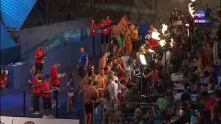 Mens 4x100m Freestyle relay final 15th FINA World Championships Barcelona 2013 [upl. by Neelloj]