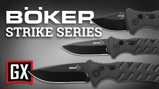 Boker Plus Strike Mini Strike amp Stubby Strike Review [upl. by Aivatra261]