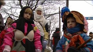 CBC NL Christmas Throwbacks  Mummers take Twillingate 2011 [upl. by Hanahsuar963]