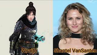 Character and Voice Actor  Apex Legends  Wraith  Shantel VanSanten [upl. by Erdnad433]