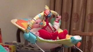 Mothercare baby bouncer epic fail When babies escape [upl. by Ileyan688]