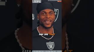 Las Vegas Raiders Davante Adams on Brock Bowers lasvegasraiders raiders raidernation panthers [upl. by Denni]