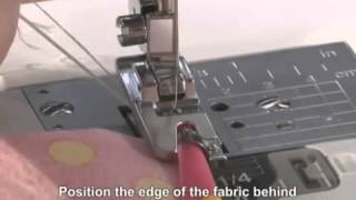 Brother Domestic Sewing Machine Narrow Hemmer Rolled Hem Foot Tutorial [upl. by Tressa]