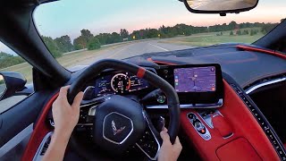 2020 Chevrolet Corvette C8 Stingray Coupe  POV First Impressions [upl. by Ehsiom432]