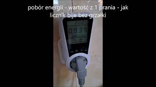 Ile energii zużywa pralka  pomiar podczas prania 82023 [upl. by Zachariah]