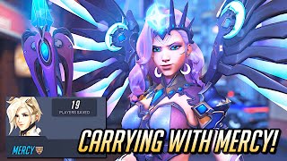 Can Mercy Still CARRY Her Team 🤔💙 Smooth Mercy Movement  Overwatch 2 [upl. by Nnoj]