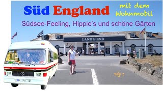 Mit Wohnmobil durch England Cornwall Lands End Hippies Südsee und schöne Gärten [upl. by Dlorej670]