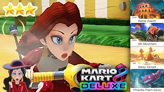 Mario Kart 8 Deluxe Pauline Gameplay Acorn Cup DLC Wave 6 [upl. by Asp]