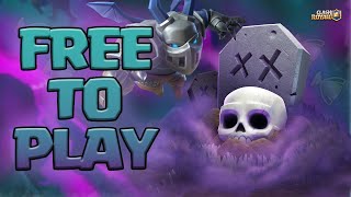 BEST F2P GRAVEYARD DECK TO PUSH TROPHIES IN CLASH ROYALE [upl. by Tjader684]