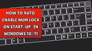 Fix How to Enable or Disable Numlock in Windows 1011 Startup l 100 problem solutions [upl. by Isadora]