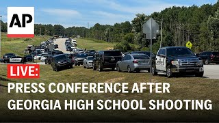 LIVE Press conference after Apalachee High School shooting left 4 dead in Georgia [upl. by Hanny]