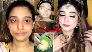 Nikah makeup tutorial  sheafer mineral base  best base for summer  garmiyo ki sab se achi base [upl. by Yma379]