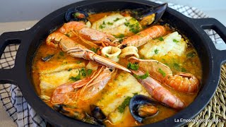 Cazuela de Pescado y Marisco Receta Fácil [upl. by Adall11]