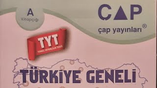 2024 TÜRKİYE GENELİ ÇAP TYT CEVAP ANAHTARI VE ÇÖZÜMLERİ [upl. by Astra]