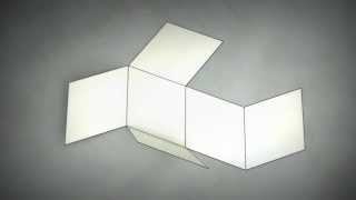 Make 3D Solid Shapes  Rhombohedron  Ромбоедр  Ромбоэдр [upl. by Genia217]