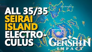 All Seirai Island Electroculus Genshin Impact [upl. by Torbart630]