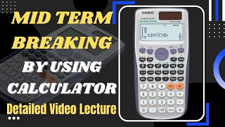 HOW TO SOLVE MID TERM BREAKING ON CALCULATOR FAST 😳💯  MID TERM BREAKING ON CALCULATOR maths viral [upl. by Sille]