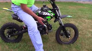 Starting the Tao DB14 Dirt Bike [upl. by Seana450]