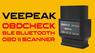 Veepeak OBDCheck BLE Bluetooth OBD II Scanner [upl. by Lertnahs]