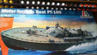 ITALERI 135 scale Motor Toredo Boat PT 109 Build update 1 [upl. by Kisung]