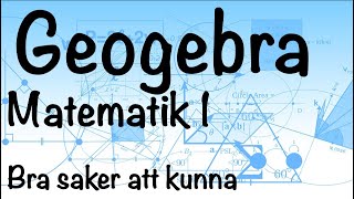 Geogebra matematik 1 [upl. by Atinaj]