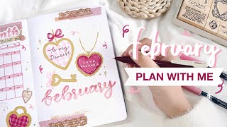 💗 plan with me  february 2023 bullet journal setup ft notebook therapy GIVEAWAY [upl. by Naitirb]