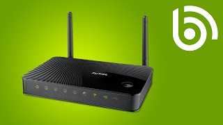 ZyXEL NBG419N v2 WiFi Router Introduction [upl. by Enyamert]