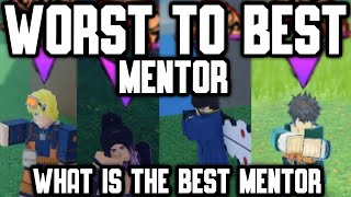 EVERY Mentor RANKED From WORST To BEST  Shindo Life Best Mentor [upl. by Nnodnarb]