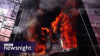 Why did the fire at Grenfell Tower spread so quickly  BBC Newsnight [upl. by Rehpinej]