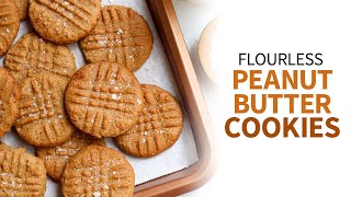 Flourless Peanut Butter Cookies  glutenfree amp grainfree [upl. by Gweneth197]