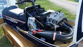 1976 POLARIS TX STARFIRE VINTAGE SNOWMOBILE AT BOONVILLE NY VINTAGE SNOWMOBILE SHOW [upl. by Coh]