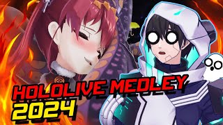 OMG THIS IS TOO CUTE  Hololive Medley 2024 React [upl. by Llibyc]