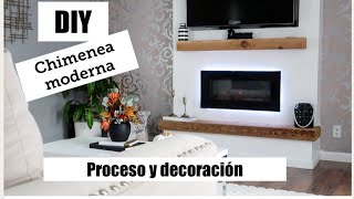 DIY cómo hacer la base para una chimenea moderna eléctrica [upl. by Chessy576]