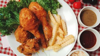 RESEPI COLESLAW AYAM GORENG UPIN IPIN PART 2  RESEPI CHICKEN CHOP  CHICKEN CHOP RECIPE PART 2 [upl. by Aneehsram]