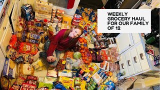 FAMILY OF 12 WEEKLY GROCERIES [upl. by Jezabelle]