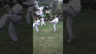 Karate girls practice in the club Karate cocah Delhi [upl. by Fabian]