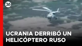 Ucrania derribó un helicóptero de origen ruso y crece la tensión en la guerra [upl. by Gati739]