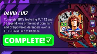 DAVID LUIZ ALL SBC SOLUTIONS  MADFUT 22 [upl. by Aronson]