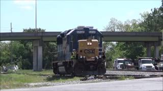 Heart Of Georgia and CSX Interchange at Cordele GA  Trains in Cordele GA [upl. by Notlih]