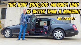 Buying a 500000 Maybach 62 for OVER 90 OFF and its the PERFECT FAMILY CAR [upl. by Aiynat]