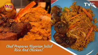 Chef JayBlu Prepares Special Nigerian Jollof  Recipe [upl. by Smith]