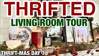 THRIFTING MY HOME DECOR  Decorating on an extreme budget  THRIFTMAS Day 7 [upl. by Nrek699]