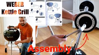 Assembling the Weber Kettle Charcoal Grill Step by Step [upl. by O'Donoghue]