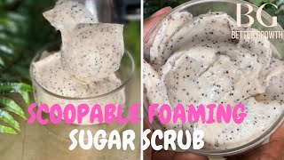 How To Make Foaming Sugar Scrub PART 2  For Beginners  Skincare Business [upl. by Liane]