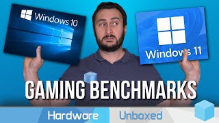 Windows 10 vs Windows 11 Gaming Benchmarks 7700X 7800X3D 12700K 14700K [upl. by Ahsenyl]