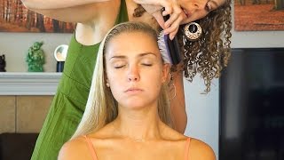 ☺ Relaxing Hair Brushing amp Scalp Massage Sounds Stress Relief  Whisper 3D Binaural ASMR Ear to Ear☺ [upl. by Liederman]