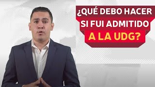 ¿Qué debo hacer si fui admitido a la UDG Cursos de Inducción [upl. by Huggins989]