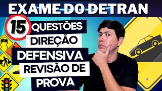 SUPER AULA DO EXAME TEÓRICO DO DETRAN  PROVA SIMULADA DETRAN 2023  Direção Defensiva [upl. by Sunda229]